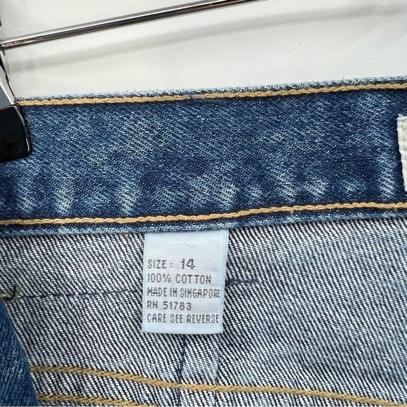 Paris Sport Club Vintage 80 90’s 100% Cotton High Rise Mom Tapered Leg Size 14 - Picture 5 of 10